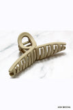.._ TWISTED HAIR CLAW CLIPS: CLEAR-158426 / OS