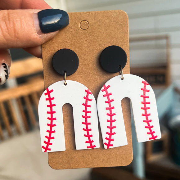 Baseball Boho Earrings