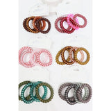 Assorted Phone Cord Wire Elastic Hair Tie