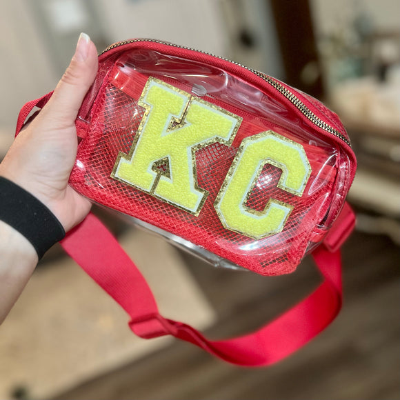 Everyday Clear Belt Bag Red/Yellow KC