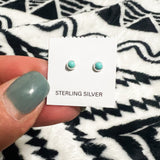 Sterling Silver 3.5 mm Turquoise Stud