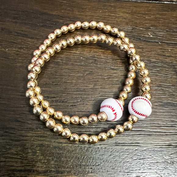 Baseball/Softball Beaded Bracelets