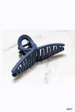 .._ TWISTED HAIR CLAW CLIPS: CLEAR-158426 / OS