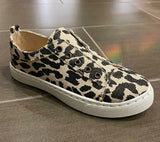 Living in Leopard Canvas Slip-ons